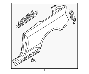 Quarter Panel - Audi (8W7-809-838) Quarter Panel - Audi (8W7-809-838)