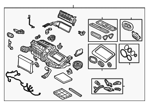 HVAC Unit Case Assembly - Land-Rover (LR134757) HVAC Unit Case Assembly - Land-Rover (LR134757)