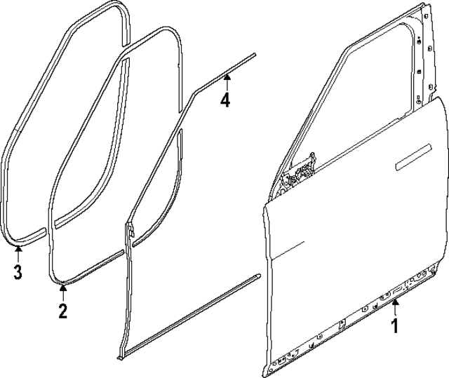 Weather-Strip On Body - Land-Rover (LR168942) Weather-Strip On Body - Land-Rover (LR168942)