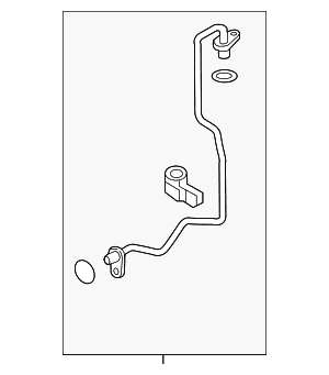 Turbocharger Oil Line - Volkswagen (04E-145-735-AC) Turbocharger Oil Line - Volkswagen (04E-145-735-AC)