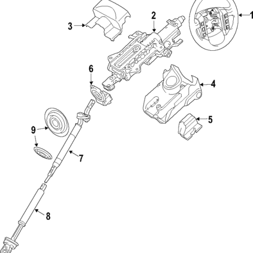 Steering Wheel - Land-Rover (LR019709)