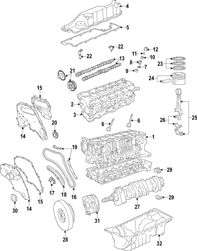 Camshaft - Land-Rover (LR002956) Camshaft - Land-Rover (LR002956)