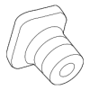Radiator Support Air Deflector Nut - Land-Rover (LR165498)
