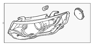 Headlamp Assembly - Land-Rover (LR188891) Headlamp Assembly - Land-Rover (LR188891)
