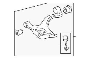 Lower Control Arm - Land-Rover (LR029304) Lower Control Arm - Land-Rover (LR029304)