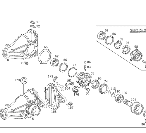 Gear Set - Mercedes-Benz (124-350-38-39)