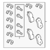 Disc Brake Pad Set - Land-Rover (LR156904)