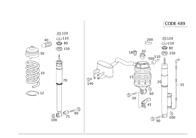 Shock Absorber - Mercedes-Benz (211-326-28-00) Shock Absorber - Mercedes-Benz (211-326-28-00)