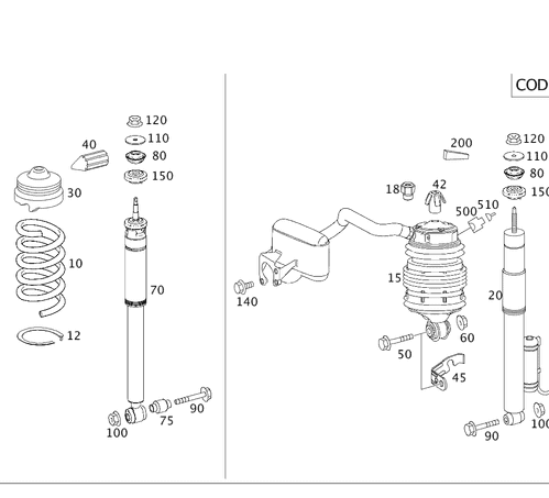 Shock Absorber - Mercedes-Benz (211-326-51-00)