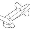 Roof Weather-Strip Retainer - Land-Rover (LR061147)