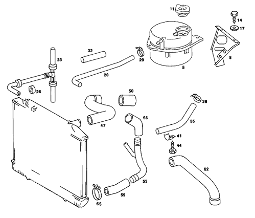 Hose - Mercedes-Benz (107-501-10-82)