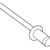Wheel Flare Rivet - Land-Rover (BTR9126)