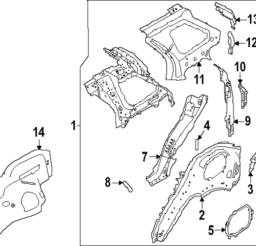 Tail Lamp Pocket - Land-Rover (LR169767)