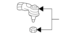 Outer Tie Rod - Land-Rover (QJB100220) Outer Tie Rod - Land-Rover (QJB100220)