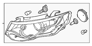 Headlamp Assembly - Land-Rover (LR137239)