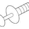 Rear Fender Liner Rivet - Mercedes-Benz (000-990-54-92-9051)