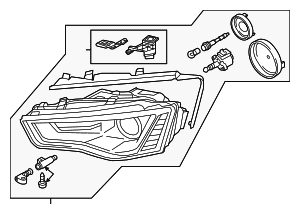 Composite Headlamp - Audi (8T0-941-043-E)