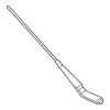 Wiper Arm - Audi (8Y1-955-407-1P9)