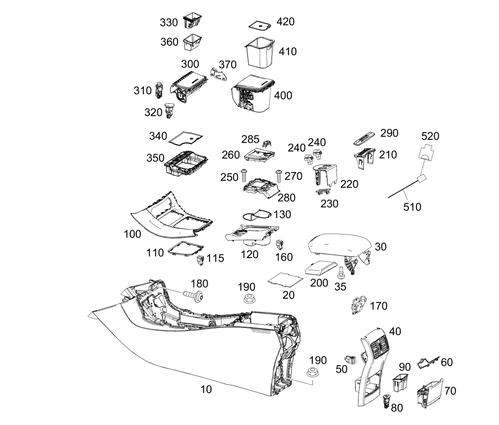 Actuating Lever - Mercedes-Benz (176-766-00-00)
