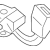 Center Buckle - Volkswagen (1J0-857-495-C-FCN)