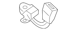 Center Buckle - Volkswagen (1J0-857-495-C-FCN) Center Buckle - Volkswagen (1J0-857-495-C-FCN)
