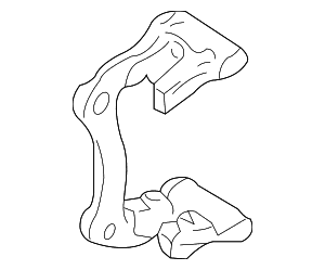 Disc Brake Caliper Bracket - Volkswagen (6Q0-615-426-C)