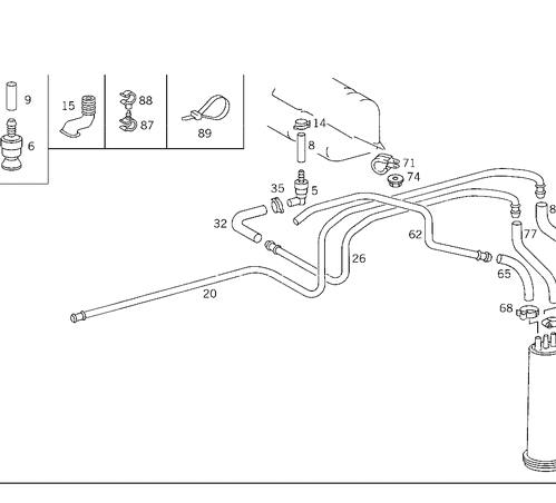 Hose - Mercedes-Benz (119-078-00-81)
