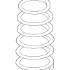 2010-2014 Volkswagen Coil Spring - Volkswagen (1K0-411-105-JF)