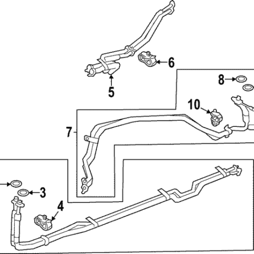Center AC Tube - Land-Rover (LR124951)