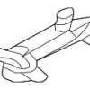 Roof Weather-Strip Retainer - Land-Rover (LR061146)