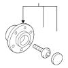 2016-2018 Volkswagen Hub Assembly - Volkswagen (5QF-598-611)