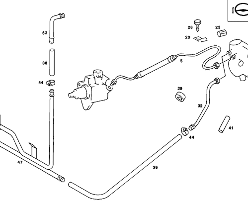 Hose - Mercedes-Benz (107-997-02-82)