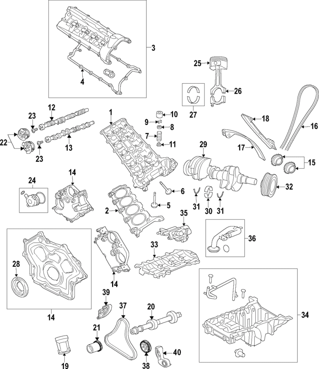 Engine Camshaft Follower - Land-Rover (LR037258) Engine Camshaft Follower - Land-Rover (LR037258)