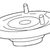 Suspension Shock Absorber Mount - Land-Rover (LR090635)