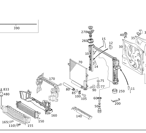 Cooler - Mercedes-Benz (211-500-24-02)