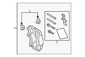 Disc Brake Caliper - Land-Rover (LR138724) Disc Brake Caliper - Land-Rover (LR138724)