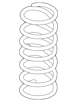 2004-2010 Volkswagen Touareg - Coil Spring - Volkswagen (7L6-411-105-K)