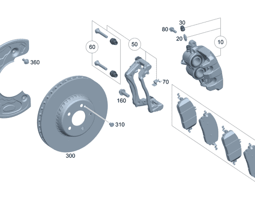 Brake Disc - Mercedes-Benz (206-421-15-00)