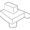 Radiator Lower Bracket - Land-Rover (LR082542)