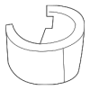 Rear Cup-Holder Insert - Land-Rover (FWW500070PVJ)