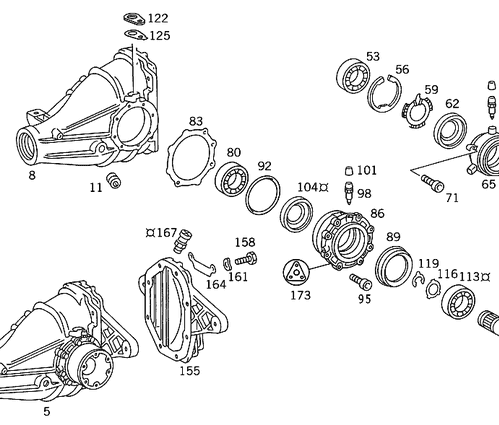 Gear Set - Mercedes-Benz (140-350-22-39)