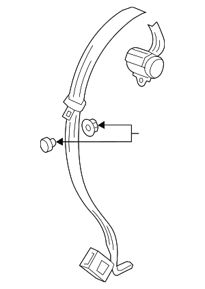 2015-2020 Volkswagen Center Belt Assembly - Volkswagen (5GM-857-807-A-RAA) 2015-2020 Volkswagen Center Belt Assembly - Volkswagen (5GM-857-807-A-RAA)