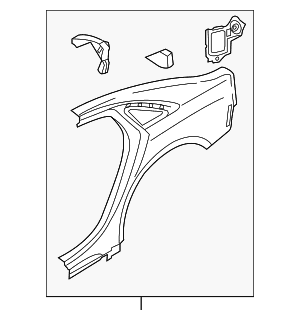 Quarter Panel - Audi (4H0-809-844-A) Quarter Panel - Audi (4H0-809-844-A)