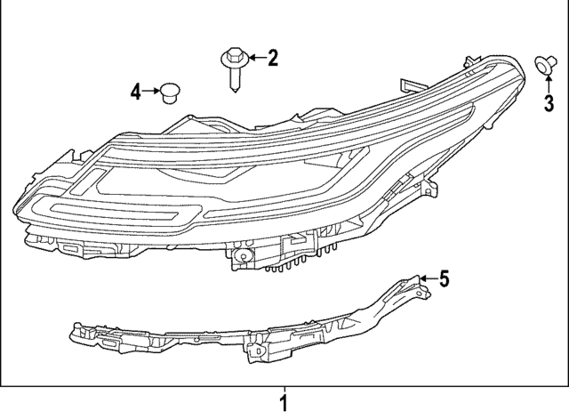 Headlamp Assembly - Land-Rover (LR175649) Headlamp Assembly - Land-Rover (LR175649)