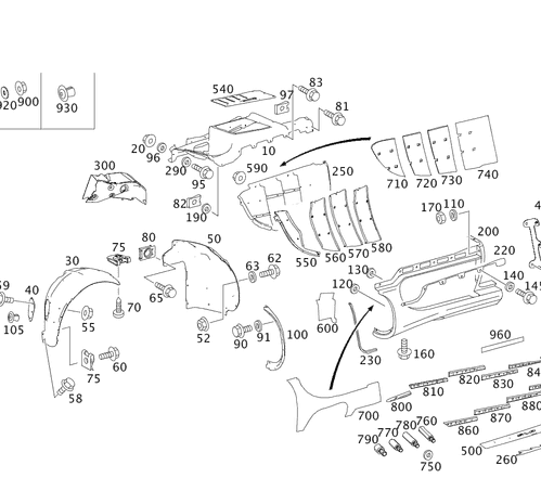 Fender, Front - Mercedes-Benz (199-881-03-01)