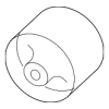 Upper Control Arm Front Bushing - Land-Rover (LR063744)