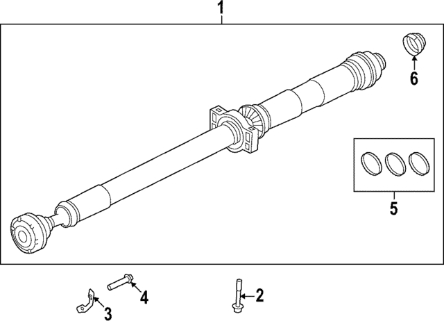 Drive Shaft Assembly O-Ring - Land-Rover (LR034506) Drive Shaft Assembly O-Ring - Land-Rover (LR034506)