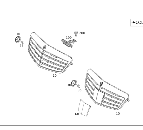 Radiator Shell - Mercedes-Benz (212-880-19-83)