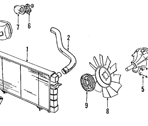 Radiator - Land-Rover (ESR3685)