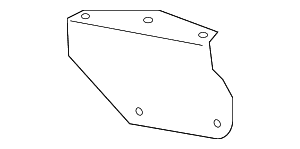 Mud Guard Retainer Bracket - Land-Rover (CAX100060) Mud Guard Retainer Bracket - Land-Rover (CAX100060)